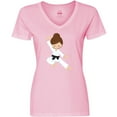 thumbnail image 3 of Inktastic Karate Girl, Cute Girl, Black Belt, Brown Hair Women's V-Neck T-Shirt, 3 of 5