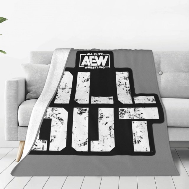 Manta Aew All Out suave y cálida de franela para dormitorio, sala de estar, dormitorio para todas las estaciones