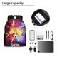thumbnail image 5 of Mochila negra de She-Ra y las princesas del poder para mujeres y hombres, mochila para portátil, para trabajo, negocios, viajes, mochila informal para la escuela, mochila para estudiantes, 5 of 5