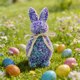 thumbnail image 5 of Decoraciones de Pascua, adornos de Pascua, regalos de Pascua, decoraciones de conejo de Pascua con lentejuelas y decoraciones de exterior con temática de conejo de Pascua para decoración de jardín y f, 5 of 6