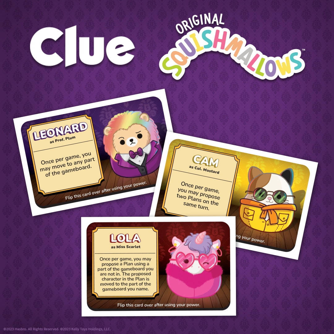 CLUE®: Original Squishmallows™ Board Game, by USAopoly
