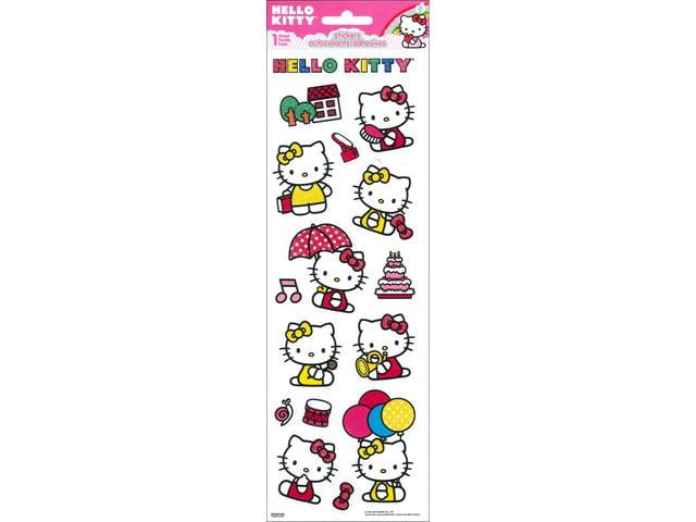 Sandylion Stickers Pink Hello Kitty lot of 5 SHEETS size 4" X 6" 