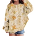 thumbnail image 7 of YunPes Girls' Sweatshirts Winter Children's Retro Print Sweatshirts for Teenagers Long Sleeves Cute Sweatshirts Toddler Hoodie, 7 of 7