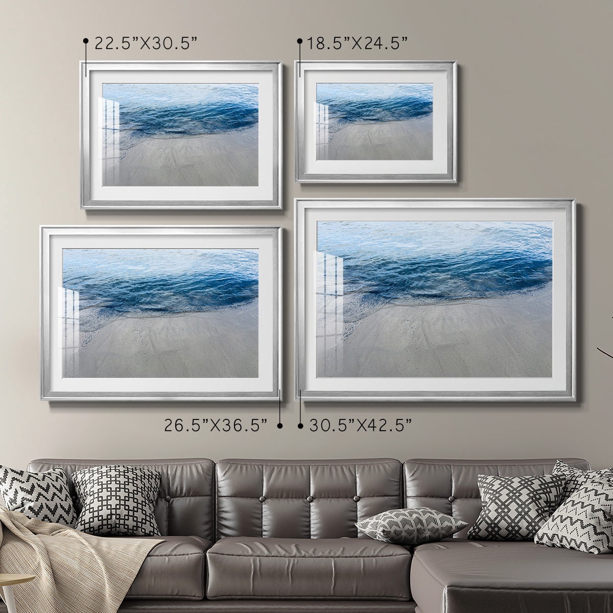 Aegean Blue Water Premium Framed Print - Ready to Hang