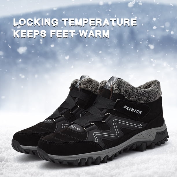 Zapatos casuales de invierno con forro de felpa, Zapatos de deporte de talla grande para hombres y mujeres (negro amarillo 40) Wdftyju Tenis De Mujer Tenis De Hombre
