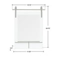 thumbnail image 7 of FirsTime & Co. White Ingram Barn Door Wall Mirror With Shelf, Farmhouse, Rectangular, 19.75 x 4.5 x 24.75 in, 7 of 7