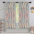 thumbnail image 5 of Blackout Kids Curtains,Colorful Geometric Diamond Pattern Childrens Insulated Curtains Set Of 2,Bedroom Essentials,Toddler Room Decor 42x63in(106x160cm), 5 of 5