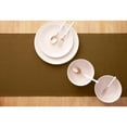 thumbnail image 4 of Solino Home Fringe Linen Table Runner 108 Inches Long - 100% Pure Linen Toffee Brown Dining Table Runner 14 x 108 Inch for Fall, Autumn, Thanksgiving - Handcrafted and Machine Washable, 4 of 5