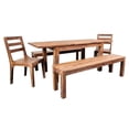 thumbnail image 3 of Avalon Mid-Century Modern Sheesham Wood Dining Bench, 3 of 4
