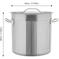 thumbnail image 4 of 18 Quarts Stock Pot with Lid, Large Pots for Cooking Stainless Steel Stockpots Deep Cooking Pot Canning Cookware Heavy Duty Induction Soup Pot (18 Quart), 4 of 8