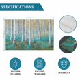 thumbnail image 6 of Birch Tree Forest Retro Oil Painting Art Placemats Set of 4,Wipeable Washable Table Mats for Dining Tables, Yellow Flowers Teal Place Mats for Kitchen Event Party Tabletop Decor, 6 of 9