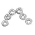 thumbnail image 1 of Guitar Tuner Gear, 6PCS Metal Hex Hole Gear String Button Gear Knobs Tuning Keys for Folk Classic Electric Guitars, 1 of 7