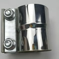 thumbnail image 2 of Boreal Craft Exhaust Pipe Clamp 2.5 Inch Lap Exhaust Band Clamp Connector Exhaust System Stainless Steel Exhaust Pipe Clamp Exhaust Pipe Connection (2.5 Inch) 3 Face Clamp, 2 of 7