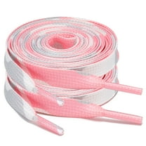 2Pair 24 36 45 63 72 Inch Flat Shoelaces Replacement for Sneakers Pink Leopard