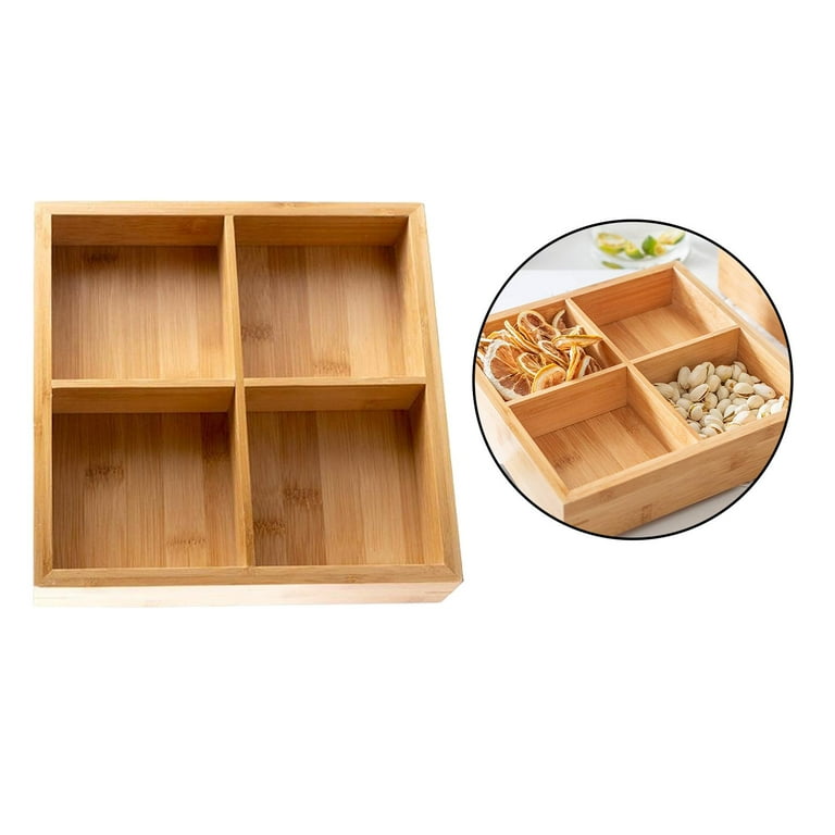 Firotanê Bamboo Wood Couch Snack Caddy Tray Supplier and