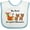 White/Blue, variant on Inktastic Hey, Santa It's my 1st Christmas Boys or Girls Baby Bib