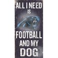 thumbnail image 1 of Fan Creations N0640 Carolina Panthers Football And My Dog Sign, 1 of 1