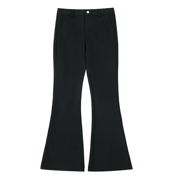 Smith's American Girls' Plus Flared Pants Color: black Size: 14.5/16.5