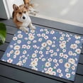 thumbnail image 3 of Watercolor Floral Entryway Rug 2'x3'&nbsp; Non Slip Front Door Mats, Spring Flower Leaves Botanical Blue Entrance Rugs Indoor Outdoor Carpet, Washable Floor Mats Small Area Rug for Bedroom Kitchen, 3 of 8