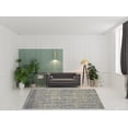 thumbnail image 2 of 8' X 11' Gray Yellow And White Abstract Stain Resistant Area Rug, 2 of 5