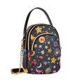 thumbnail image 7 of FORMRS Crossbody Bag for Women Quilted Travel Shoulder Cell Phone Purse with Chain Strap Handbag, Small Space Pattern, 7 of 7