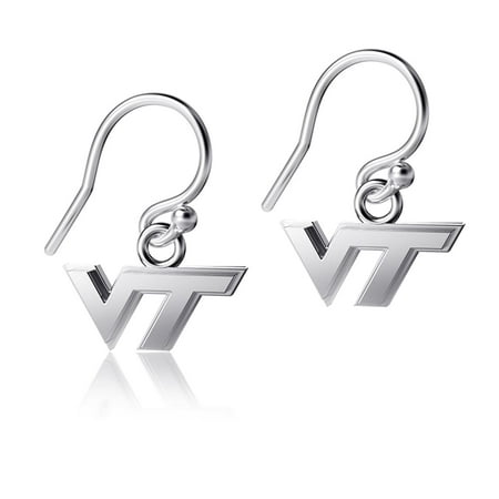 UPC 875916000037 product image for Dayna Designs Virginia Tech Hokies Silver Dangle Earrings | upcitemdb.com
