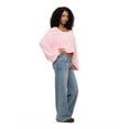 thumbnail image 3 of Forever 21 Women's Chunky Knit Cropped Cardigan, Pink, XS-XL, 3 of 6