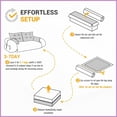 thumbnail image 2 of 78.7" Teddy Fabric 3-in-1 Foldable Sofa Bed with 4 Pillows for Living Room & Guest Room, 2 of 22