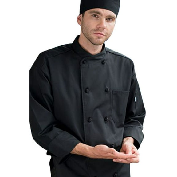 0435-0105 Soho Chef Coat in Black - XLarge