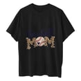 thumbnail image 5 of Tops de manga corta con hombros caídos informales de verano para mujer, camisetas divertidas con cuello redondo y estampado de béisbol OAVQHLG3B Store  lin121212, 5 of 5