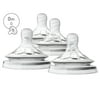 Philips Avent Natural Baby Bottle First Flow Nipple, 4pk, SCF657/43