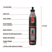 Hyper Tough 12V Max Cordless Rotary Tool with 40-Piece Accessory Kit