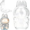 thumbnail image 2 of Cases for Blind Box Doll | LBU Exciting Macaron Clear Plastic Box with Keychain & Anti-Loss Silicone Strap No Doll Included,15cm, 2 of 7