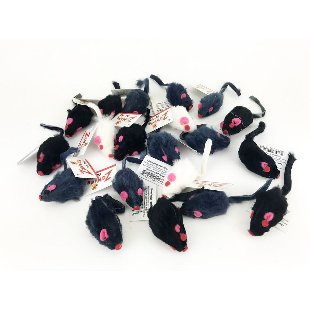 20 x Cat Toy Realistic Fur Mice