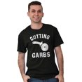 thumbnail image 4 of Cutting Carbs Pizza Cutter Foodie Men's Graphic T Shirt Tees Brisco Brands S, 4 of 4