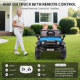 thumbnail image 2 of Lumiparty Kids Ride on Car Truck, 12V Kids Electric Vehicles Car Ride on Toy for Toddlers with Remote Control, 3 Speeds, LED Light, Music, USB for 3-6 Years, Blue, 2 of 9