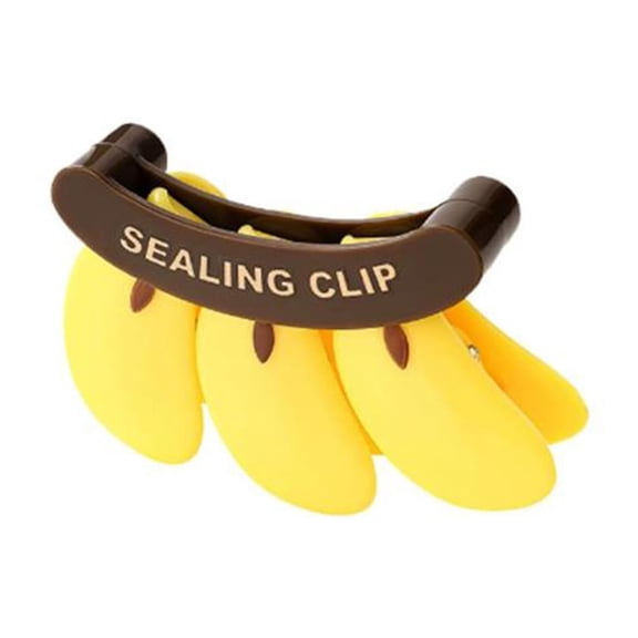 MOQIN Chip Clips, Reusable Banana Shaped Sealing Clip - Strong Snack Bag Clamp for Chips, Bread, Snacks, Kitchen Food Storage, Fridge Organizer Kitchen Storage Clips(Set of 3)