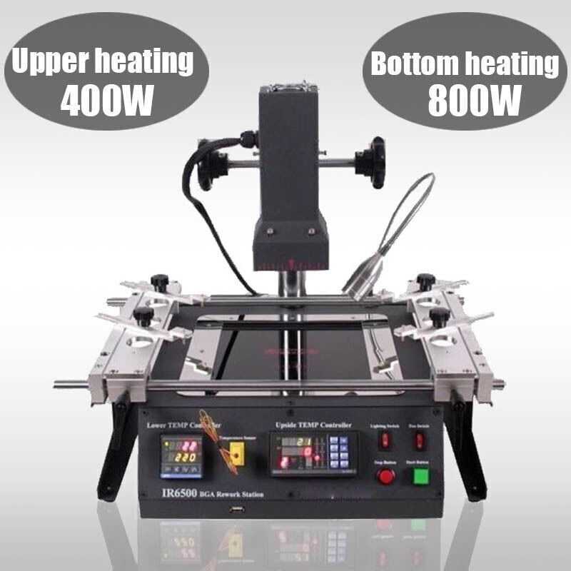 Fichiouy IR6500 BGA Rework Station Infrared Welding Machine 1250W SMD Soldering Reflow Station Welder