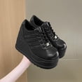 thumbnail image 2 of Marca nueva Punk Street moda negro estilo gótico niñas Cosplay plataforma tacones altos zapatillas cuñas zapatos mujer bombas tamaño grande 4338 Gao Jinjia LED, 2 of 2