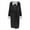 Black, variant on Jacenvly Fall & Winter Clothes Winter Jacket Coat Unisex Women Lengthened Plush Shawl Bathrobe Long Sleeve Robe Hooded Outerwear Coat