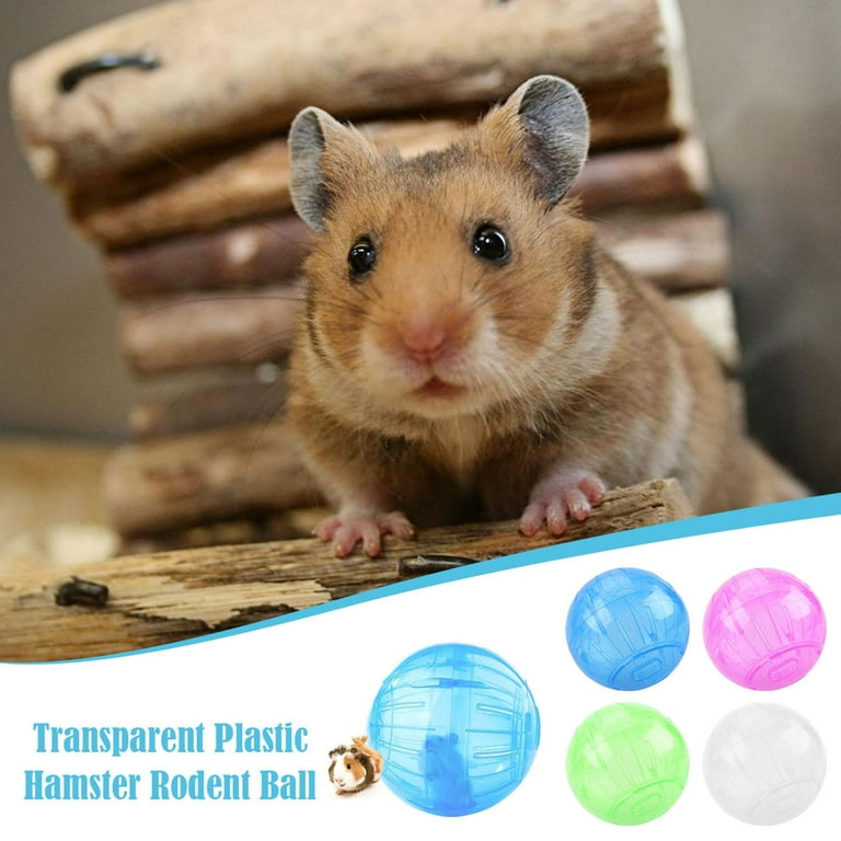 Pet Rodent Mice Jogging Hamster Gerbil Rat Toy Plastic Exercise Ball Lovely Hamster Spray Moss for Hamsters Hamster Cage for Hamster for Rabbit Chew