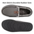 thumbnail image 3 of VeraCosy Men's Classic Moccasin Slippers Soft Faux Suede Memory Foam Closed-back Indoor House Shoes, 3 of 5