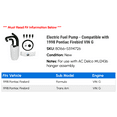 thumbnail image 2 of Electric Fuel Pump - Compatible with 1998 Pontiac Firebird VIN G, 2 of 2