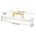 thumbnail image 3 of Dvruxg Transparent Long Household Hardware Tool Box with Snap-On Lid for Easy Access, Portable Screw Accessories Storage in Durable Plastic Box, 3 of 3