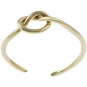 Brinley Co. Sterling Silver Handcrafted Gold-Fill Knot Toe Ring