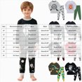 thumbnail image 3 of HFHAPW Toddler Girl Boys Pajamas Set Kids PJs Fall Winter Sleepwear 2 Piece Long Sleeve Top and Pants Jammies, 3 of 8