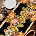 thumbnail image 2 of Thanksgiving Pumpkin Table Runner, Autumn Thanksgiving Kitchen Dining Table Decoration for Home Party Decor 13x108 Inches, 2 of 9