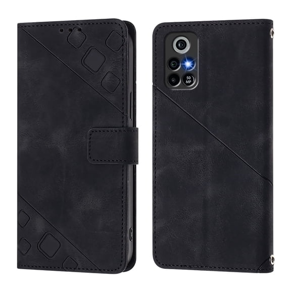 Soft skin-feel embossed PU leather Orbic Trophy 5G Wallet Case, Flip Phone Cover with Card Holder, Kickstand, Magnetic Closure.S01