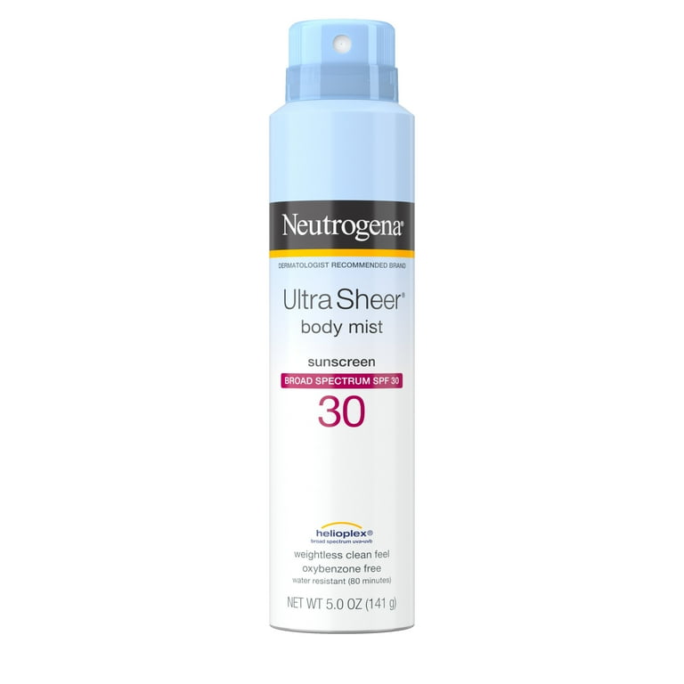 Neutrogena ultra sheer body mist sunscreen spray spf 100 discount