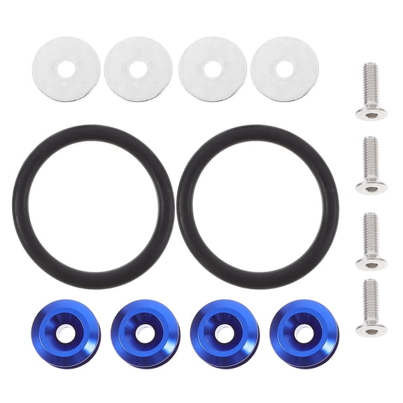 WESIEVYA 1Set Aluminum Car Bumper Holder Clips Quick Release Kit with Vibrant Colors and Impact Protection